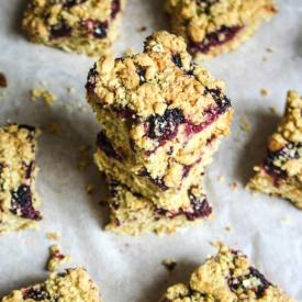 Blackberry and Coconut Bars
