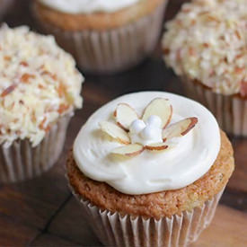 Zucchini Almond Cupcakes