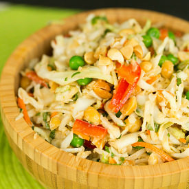 Thai Peanut Cabbage Slaw