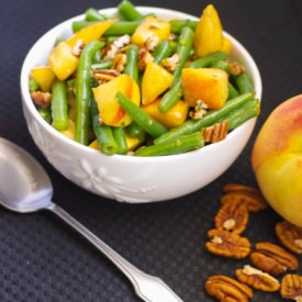Green Bean & Peach Salad