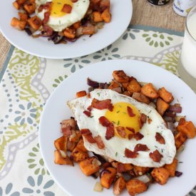 Sweet Potato and Bacon Hash