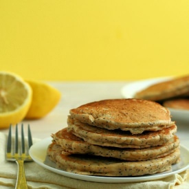 Lemon Poppy Seed Yogurt Pancakes
