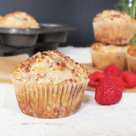 Raspberry Lemon Millet Muffins