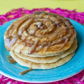 Cinnamon Roll Pancakes
