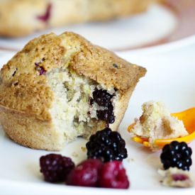 Mixed Berry Zucchini Muffins