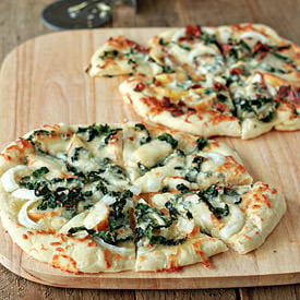 Gorgonzola, Pear, & Kale Pizza