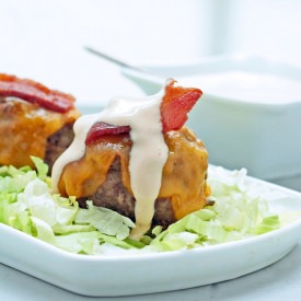 Triple Bacon Cheeseburger Meatball