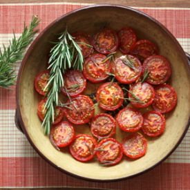 Slow Roasted Tomatoes with Herbs