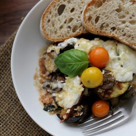 Gratin with Tomatoes, Eggplant