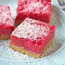 Guilt Free Raspberry Lemon Bars