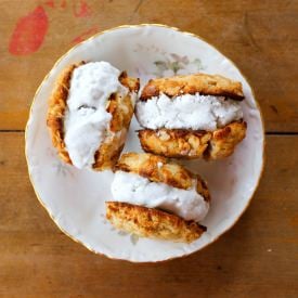 Coconut Ice Cream Sandwiches
