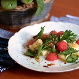 Watermelon Cheese Salad