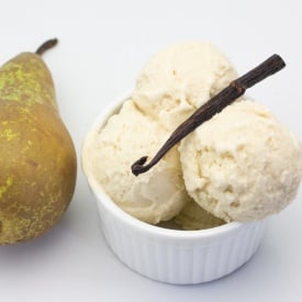 Roasted Pear Vanilla Ice Cream