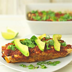 Sweet Potato & Black Bean Enchilada