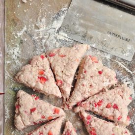 Greek Yogurt Strawberry Scones