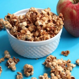 Healthy Caramel Apple Popcorn