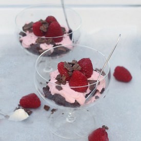 Raspberry Cheesecake Trifle