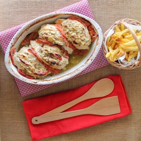 Feta and Yogurt Stuffed Chicken