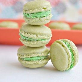 Matcha Mojito Macarons