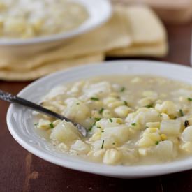 Grilled Corn and Potato Chowder