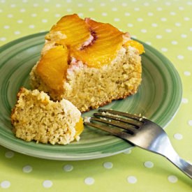 Gluten Free Upside-Down Peach Cake