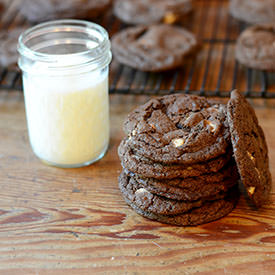 Chocolate Cookies White Chips