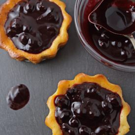 Mini Blackcurrant Cheesecakes