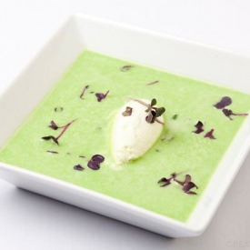 Pea Veloute with Fennel & Apricot
