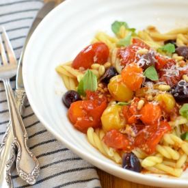 Roasted Heirloom Tomato Pasta