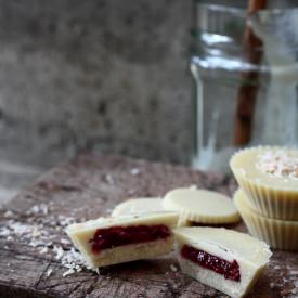 White Chocolate Raspberry Cups