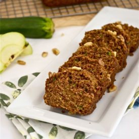 Healthier Zucchini Apple Bread