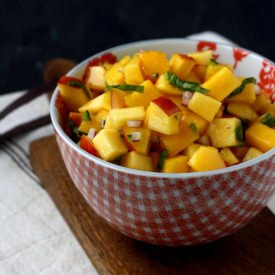 Peachy Mango Salsa