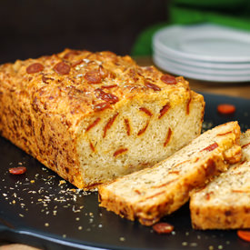Cheesy Pepperoni Pizza Beer Bread