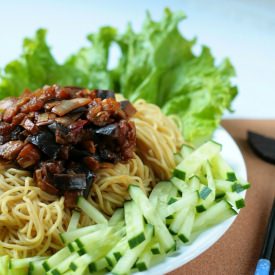 Miso Eggplant Noodles
