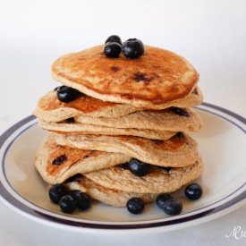 Blueberry Protien Pancakes