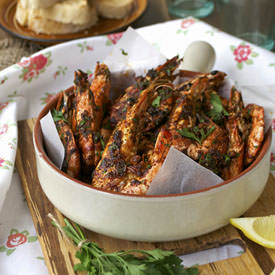 Easy Garlic Paprika Prawns