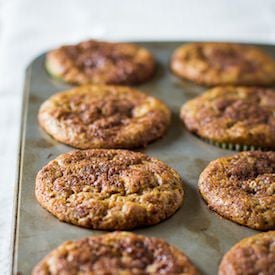 Cinnamon Swirl Banana Muffins