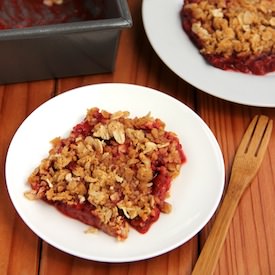 Strawberry Peanut Butter Crumble