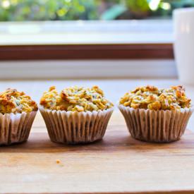 Carrot and Pear Crumble Muffins