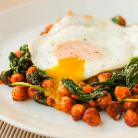 Smokey Chickpeas with Spinach