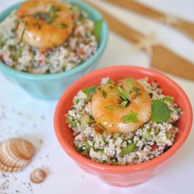 Tabbouleh with Gambas
