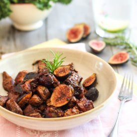 Quick Fresh Fig &Pork Loin Ragoût