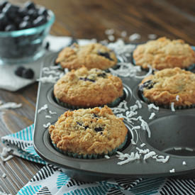 Blueberry Coconut Muffins