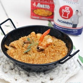 Shrimp and Mushrooms with Rice