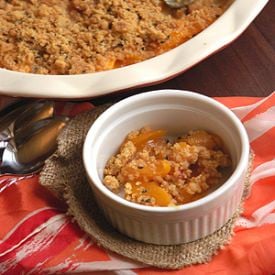 Nectarine Crumble with Sesame