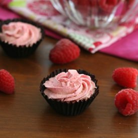 Raspberry Mousse Chocolate Cups