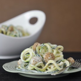 Lemon Caper Pasta with Goat Cheese