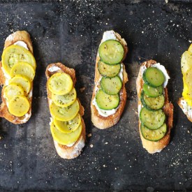 Summer Squash Crostini