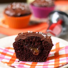 Chocolate Salted Caramel Cupcakes