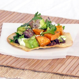 Steak and Sweat Potato Tostada